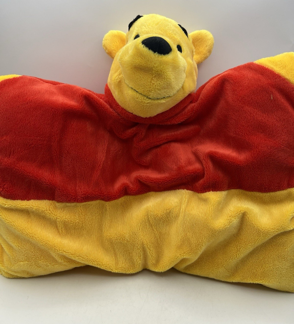 Disney Parks Winnie The Pooh Plush Blanket Lovey Blanket 20 Inch